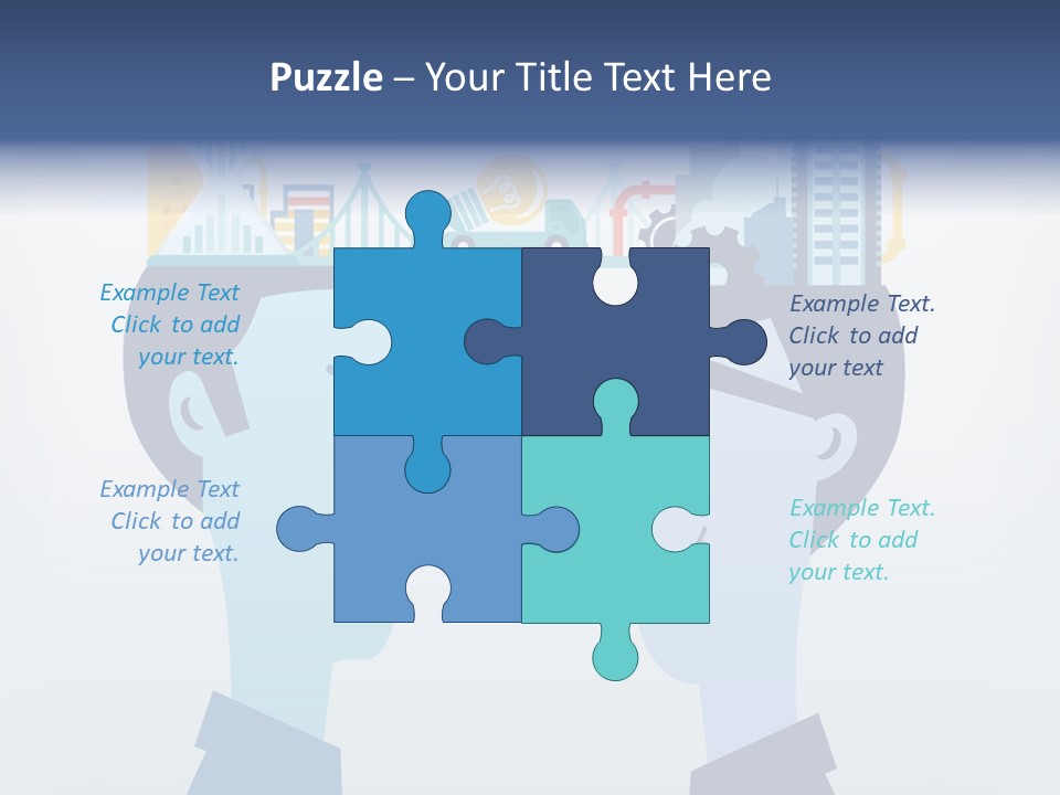 Vector Brain Successful PowerPoint Template