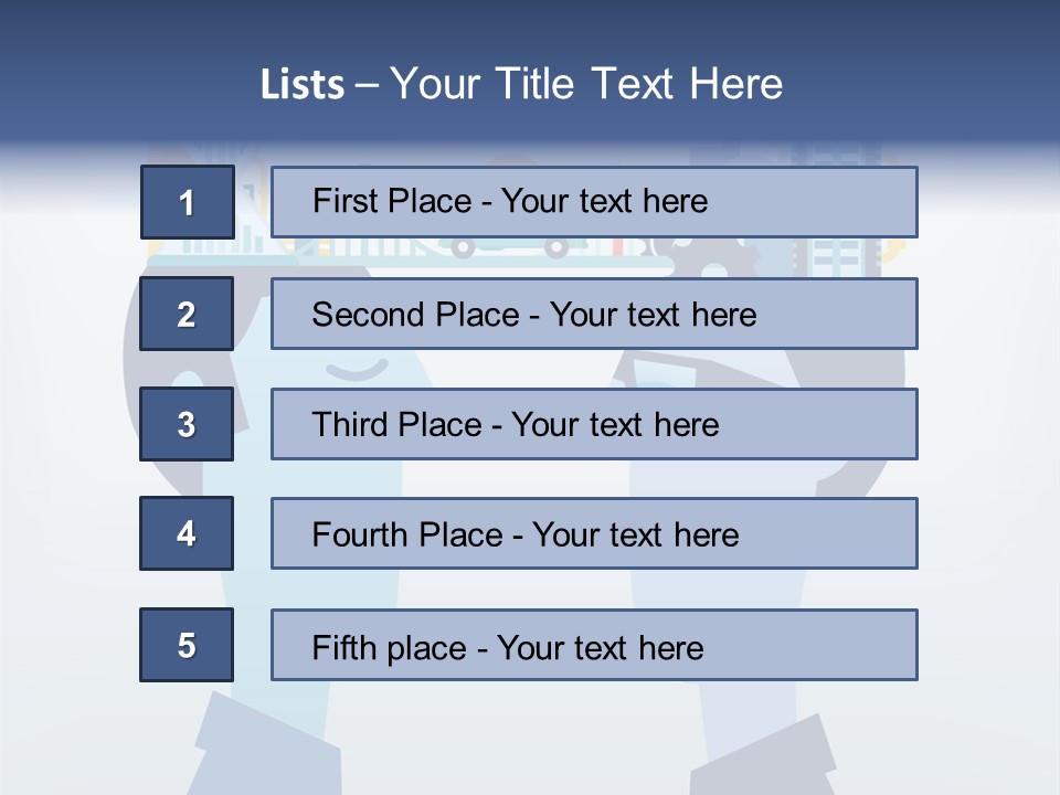 Vector Brain Successful PowerPoint Template