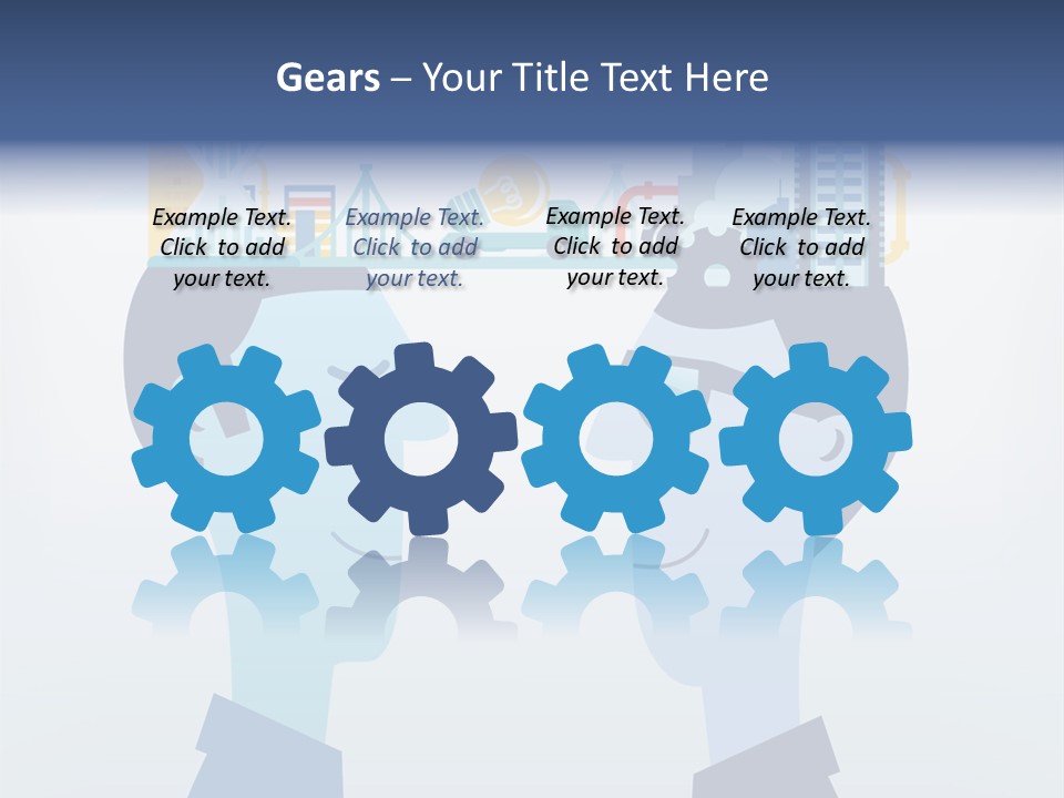 Vector Brain Successful PowerPoint Template