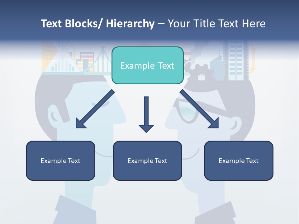 Vector Brain Successful PowerPoint Template