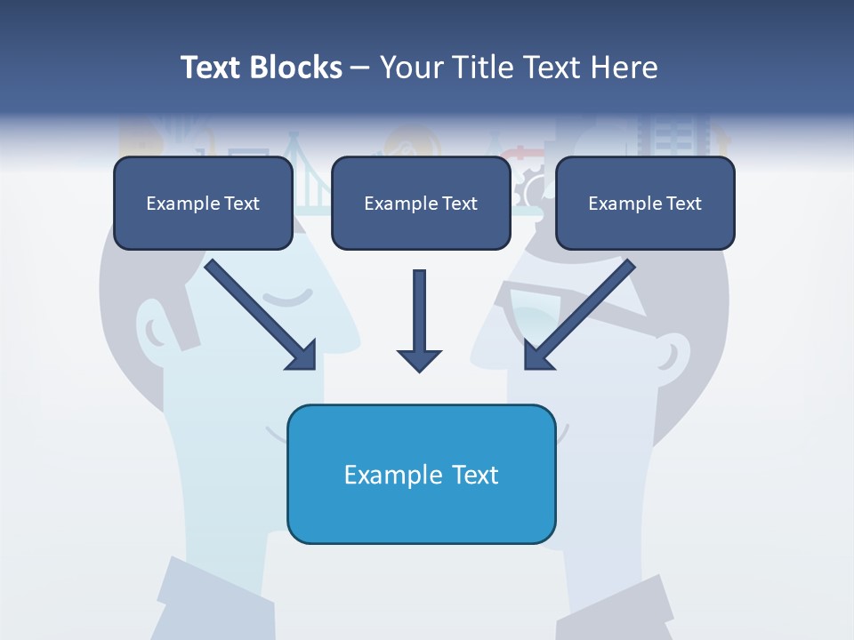 Vector Brain Successful PowerPoint Template