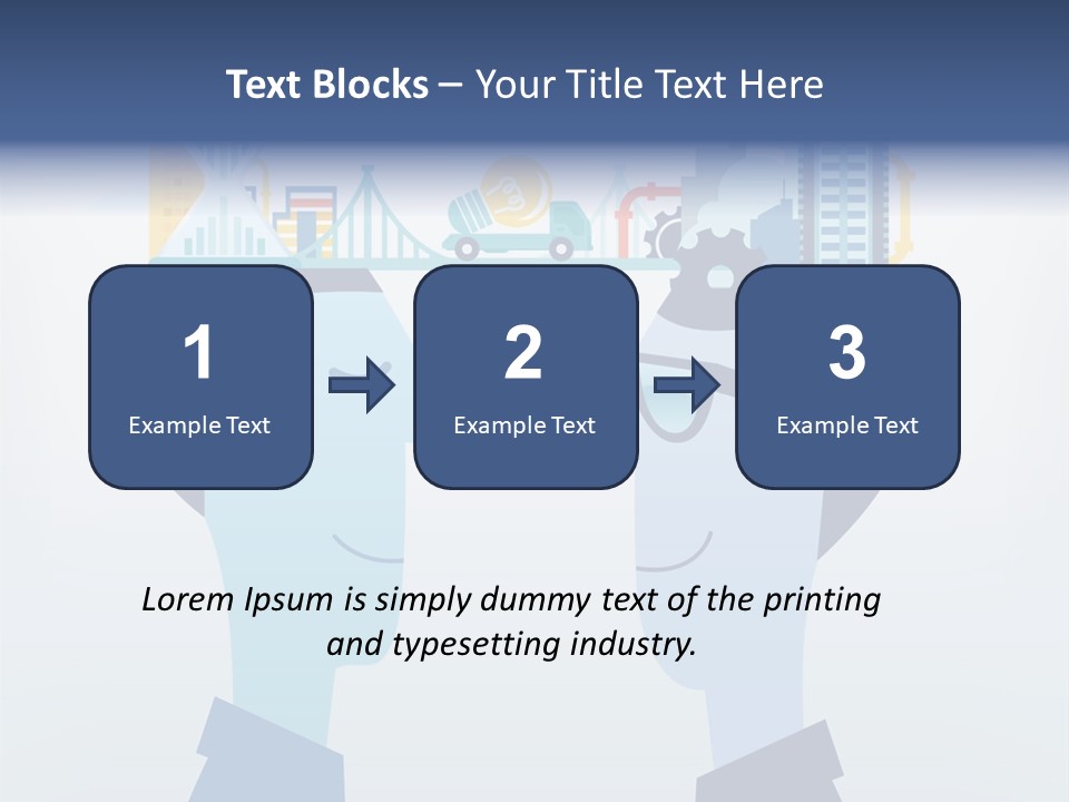 Vector Brain Successful PowerPoint Template