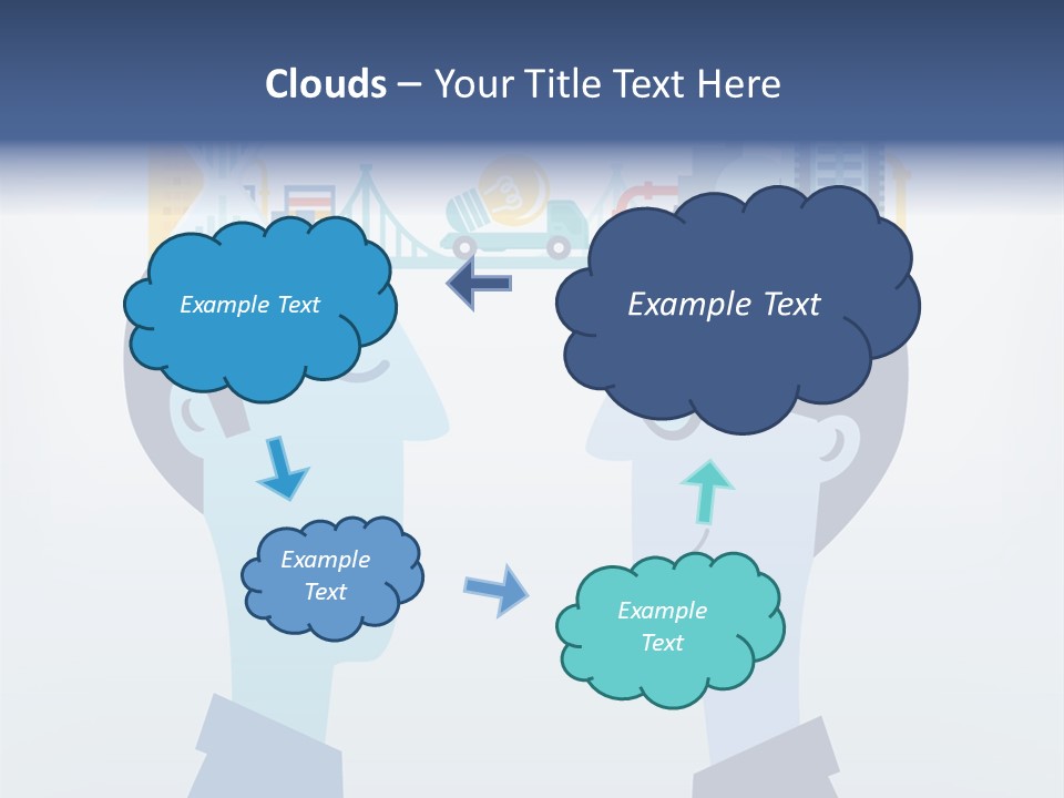 Vector Brain Successful PowerPoint Template