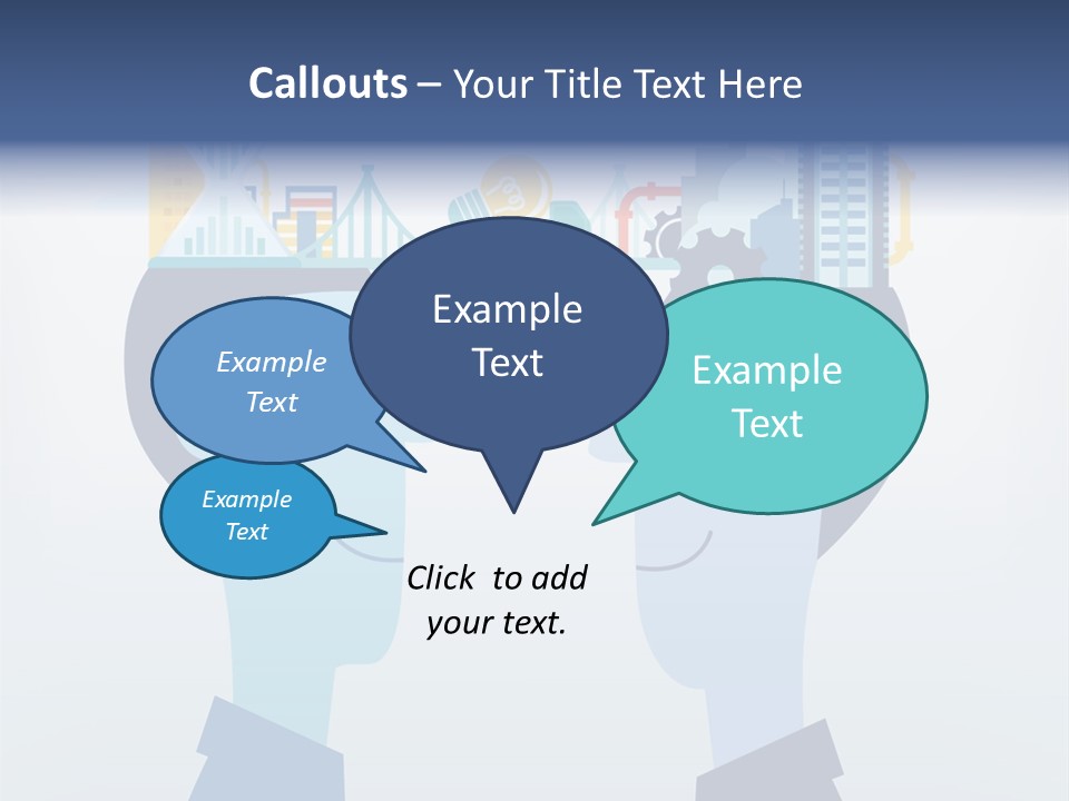 Vector Brain Successful PowerPoint Template