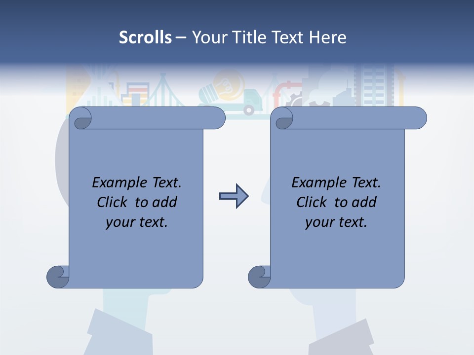 Vector Brain Successful PowerPoint Template