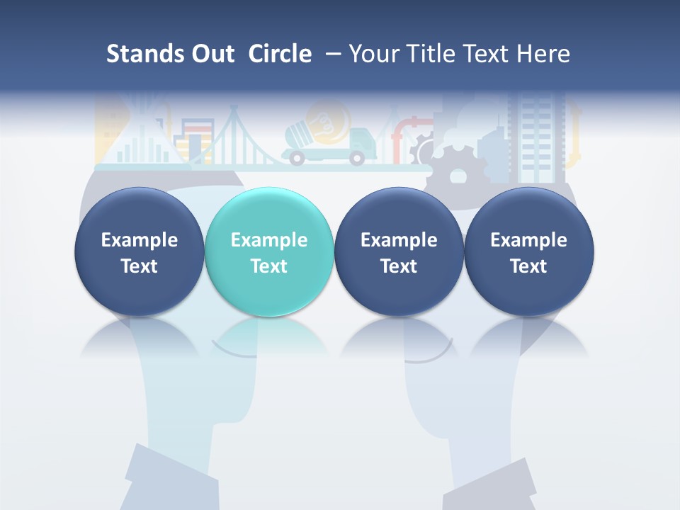 Vector Brain Successful PowerPoint Template