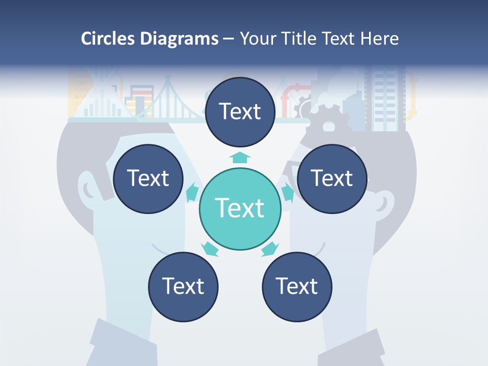 Vector Brain Successful PowerPoint Template