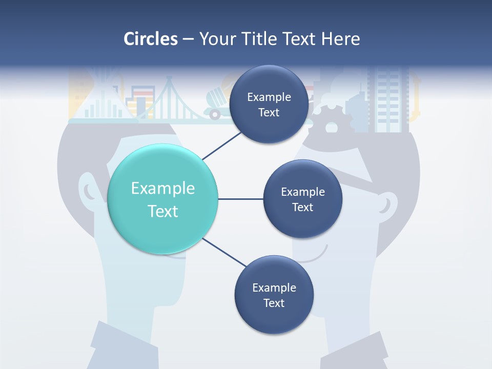 Vector Brain Successful PowerPoint Template
