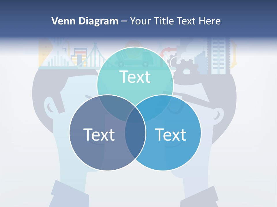 Vector Brain Successful PowerPoint Template