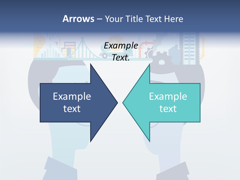 Vector Brain Successful PowerPoint Template