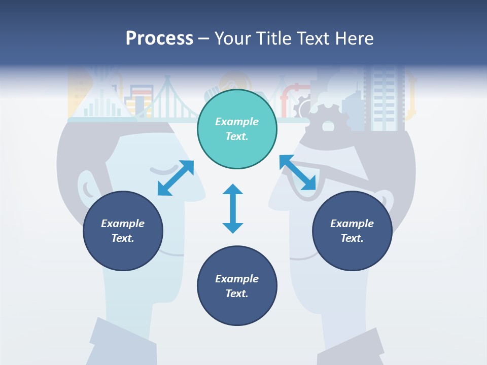 Vector Brain Successful PowerPoint Template