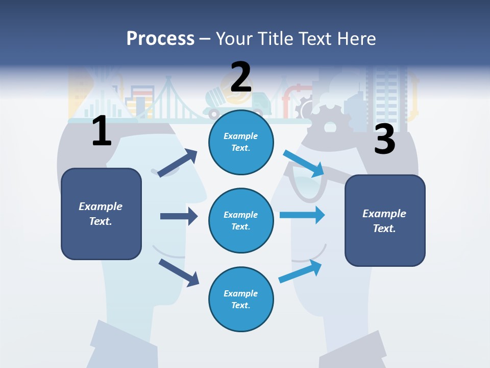 Vector Brain Successful PowerPoint Template