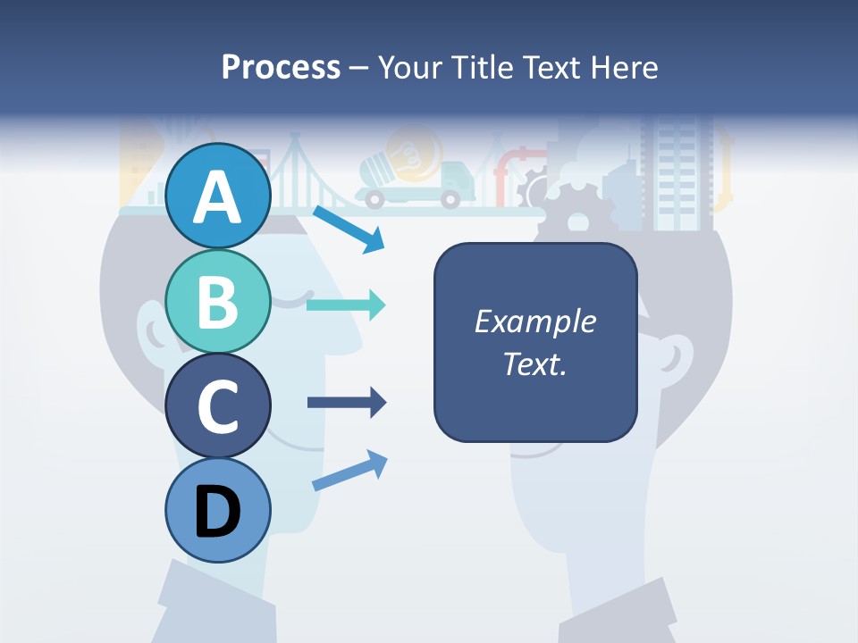 Vector Brain Successful PowerPoint Template