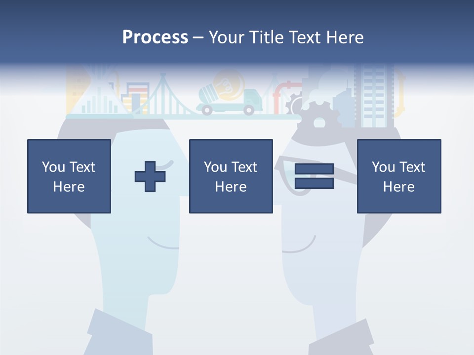 Vector Brain Successful PowerPoint Template