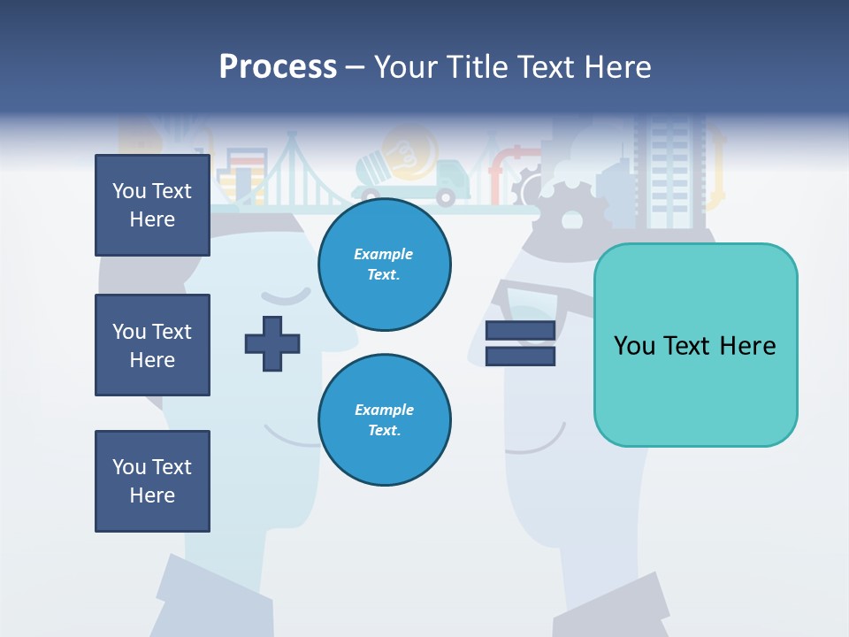 Vector Brain Successful PowerPoint Template