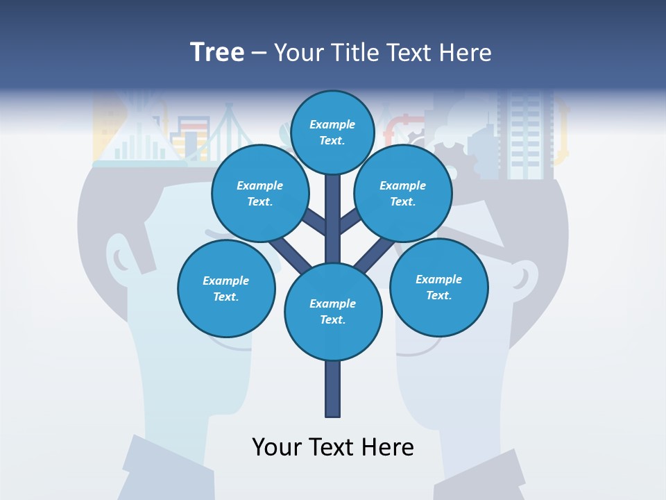 Vector Brain Successful PowerPoint Template