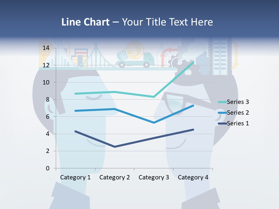 Vector Brain Successful PowerPoint Template