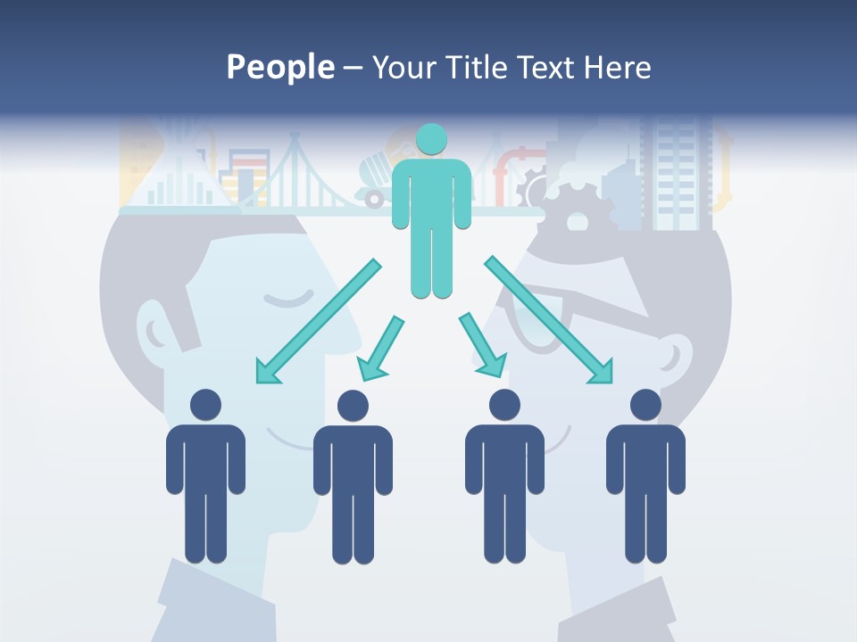 Vector Brain Successful PowerPoint Template