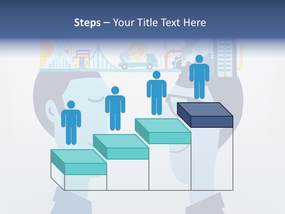 Vector Brain Successful PowerPoint Template