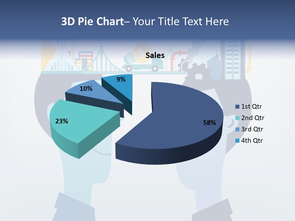 Vector Brain Successful PowerPoint Template
