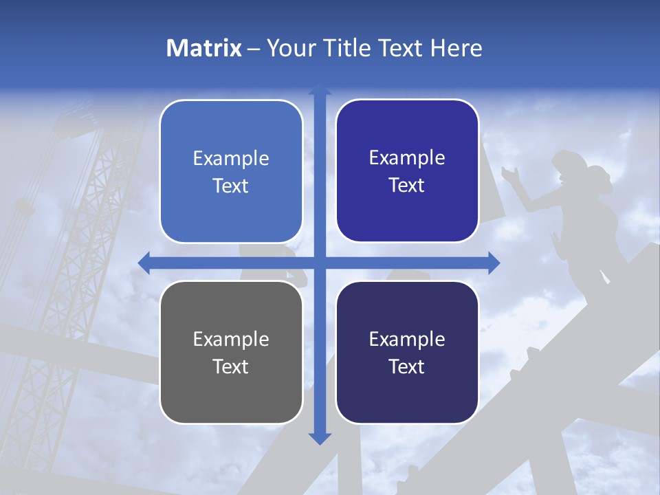 A Couple Of People Standing On Top Of A Construction Site PowerPoint Template
