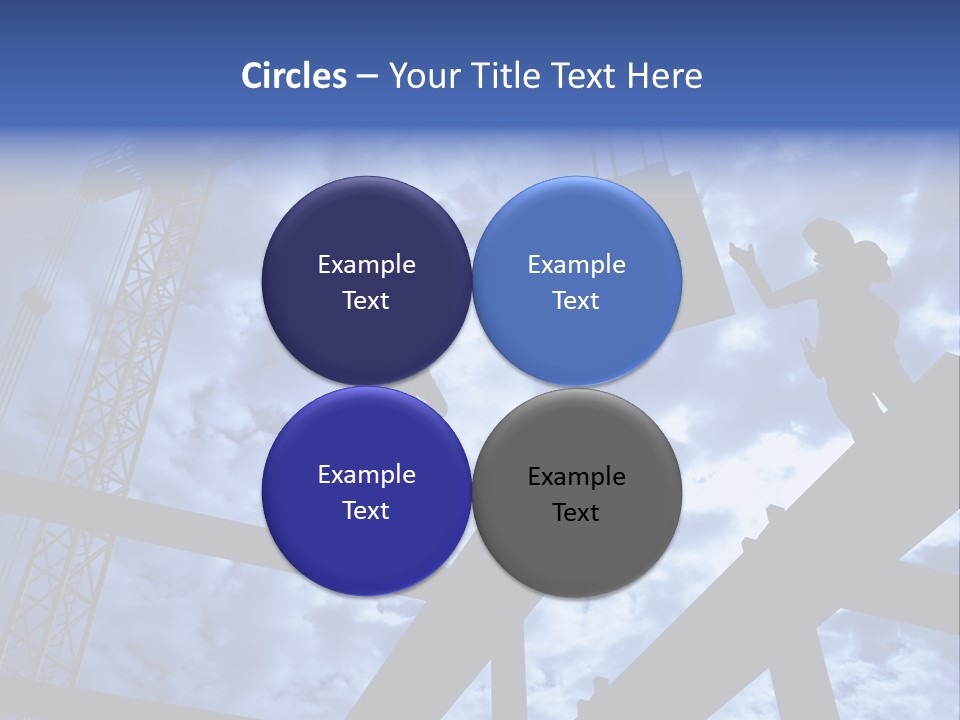 A Couple Of People Standing On Top Of A Construction Site PowerPoint Template