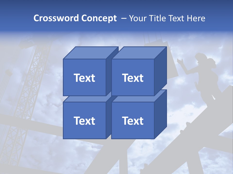 A Couple Of People Standing On Top Of A Construction Site PowerPoint Template