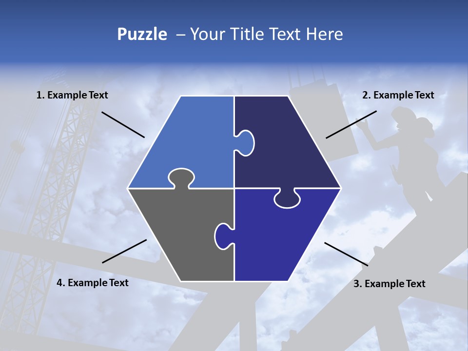 A Couple Of People Standing On Top Of A Construction Site PowerPoint Template