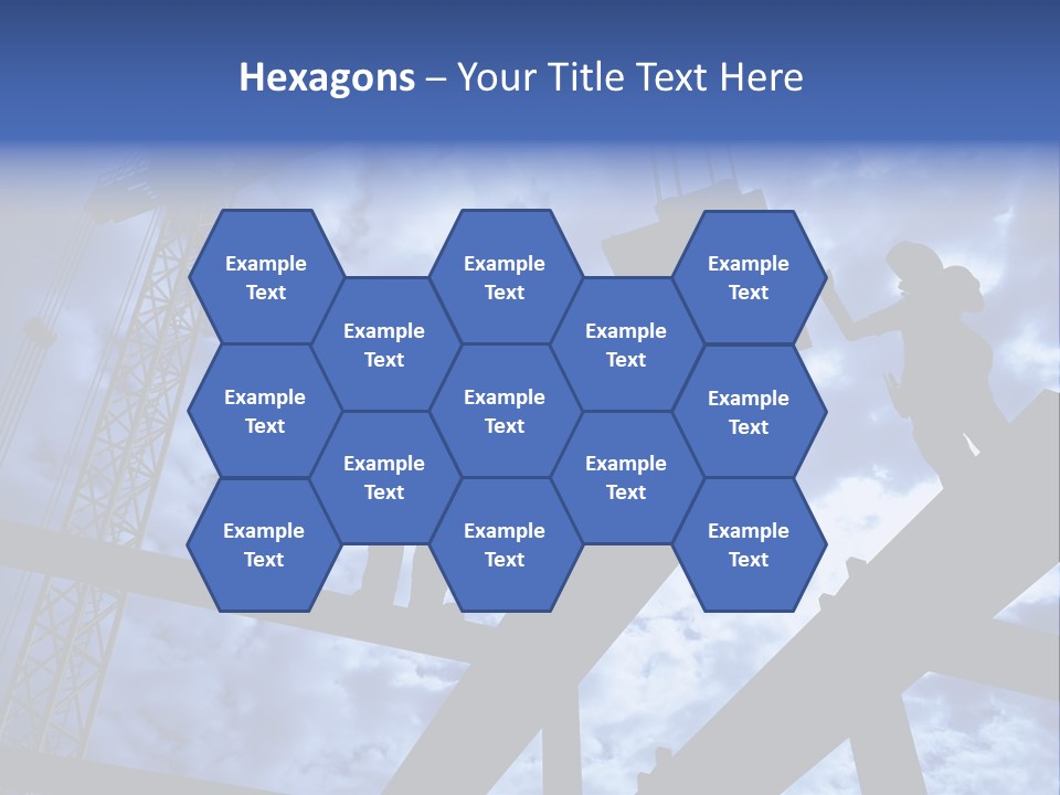 A Couple Of People Standing On Top Of A Construction Site PowerPoint Template