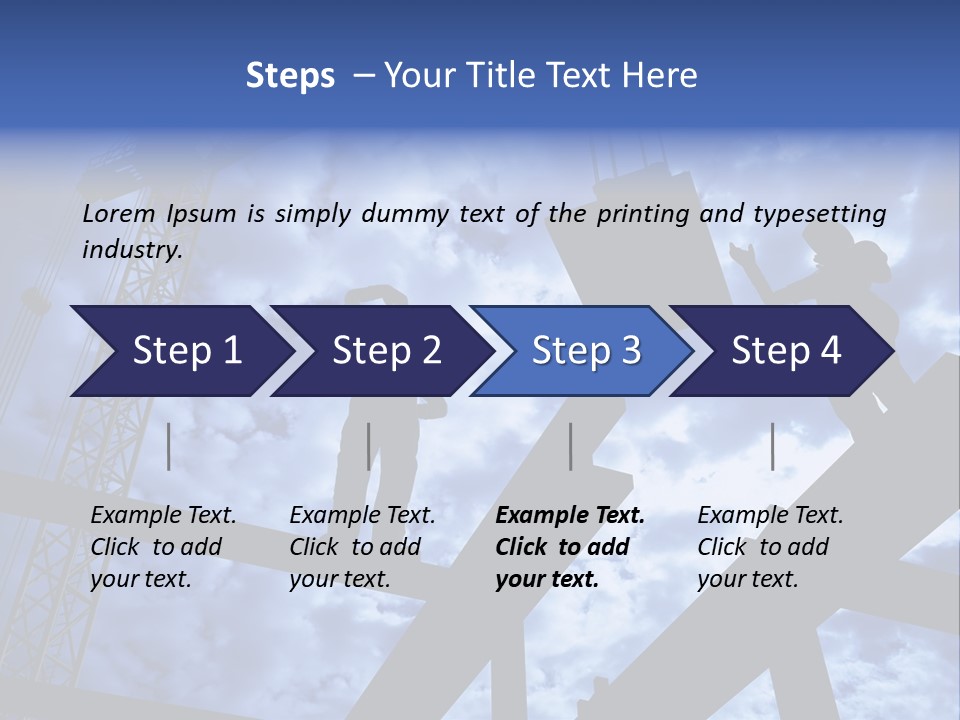 A Couple Of People Standing On Top Of A Construction Site PowerPoint Template