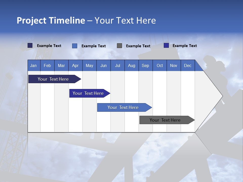 A Couple Of People Standing On Top Of A Construction Site PowerPoint Template