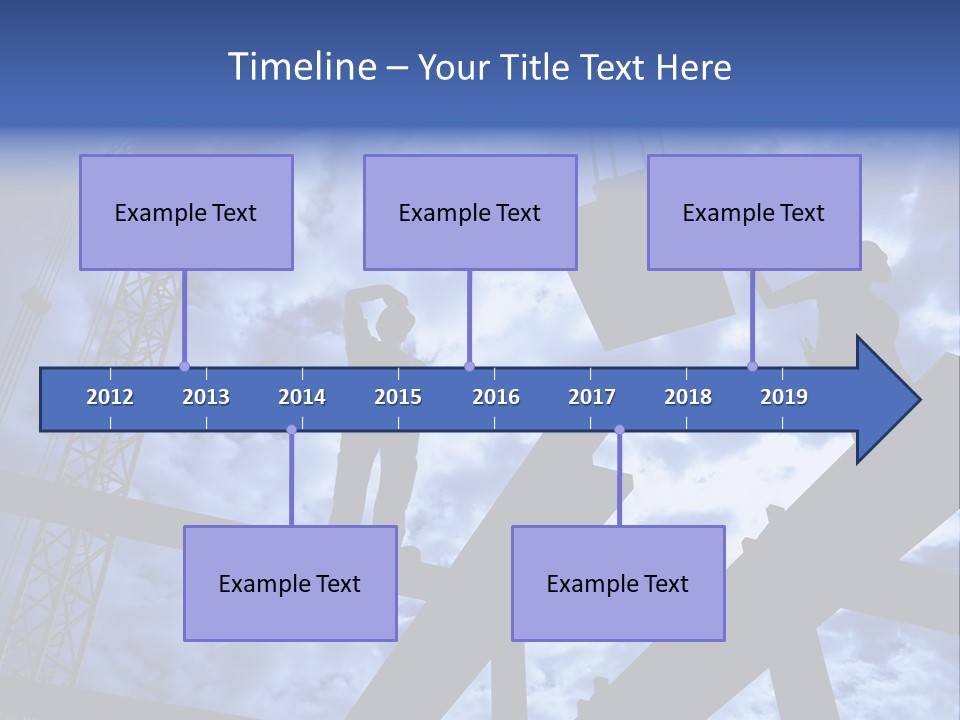 A Couple Of People Standing On Top Of A Construction Site PowerPoint Template