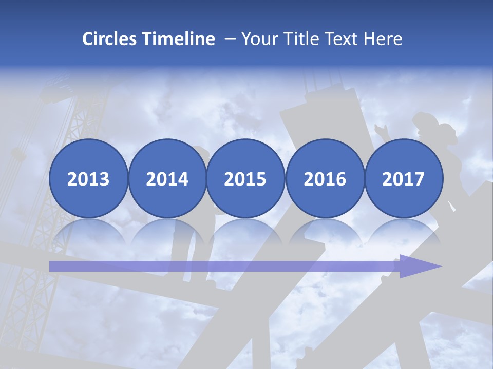 A Couple Of People Standing On Top Of A Construction Site PowerPoint Template