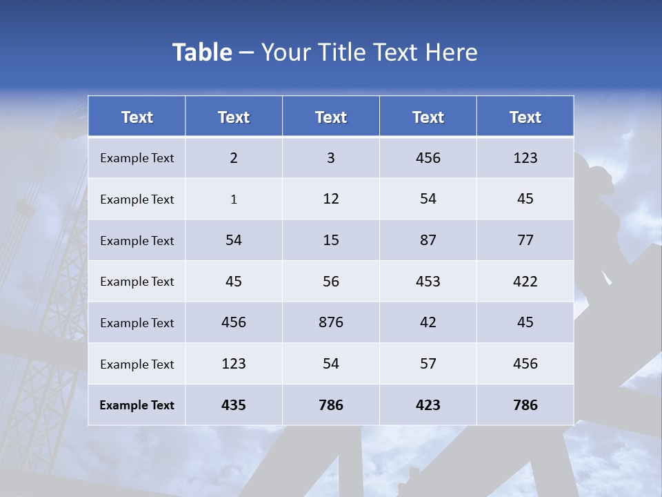 A Couple Of People Standing On Top Of A Construction Site PowerPoint Template