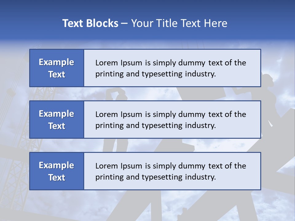 A Couple Of People Standing On Top Of A Construction Site PowerPoint Template