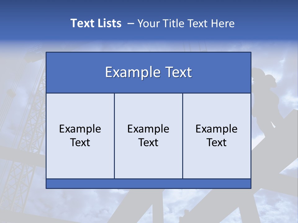 A Couple Of People Standing On Top Of A Construction Site PowerPoint Template
