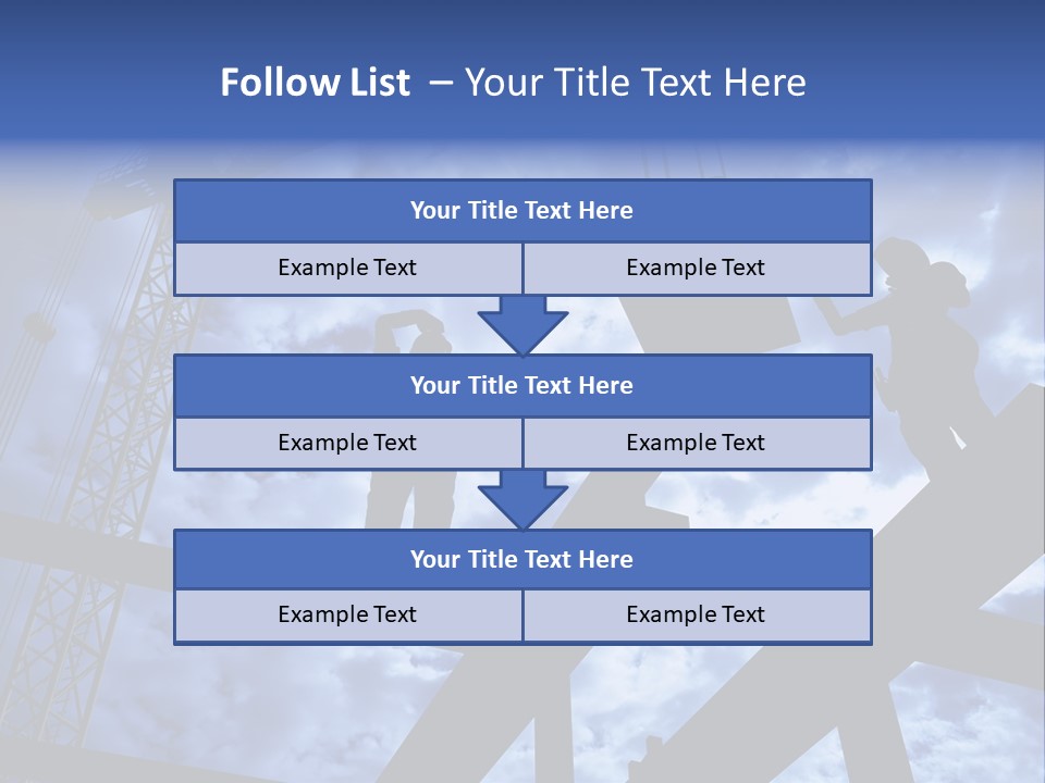 A Couple Of People Standing On Top Of A Construction Site PowerPoint Template