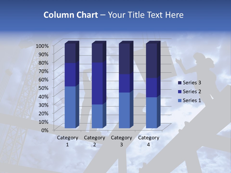 A Couple Of People Standing On Top Of A Construction Site PowerPoint Template