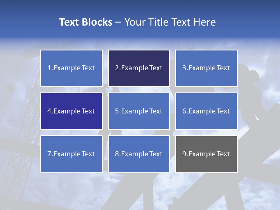 A Couple Of People Standing On Top Of A Construction Site PowerPoint Template