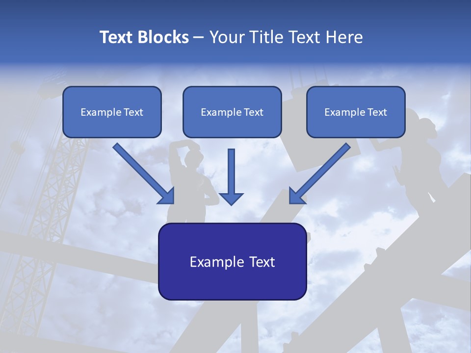 A Couple Of People Standing On Top Of A Construction Site PowerPoint Template