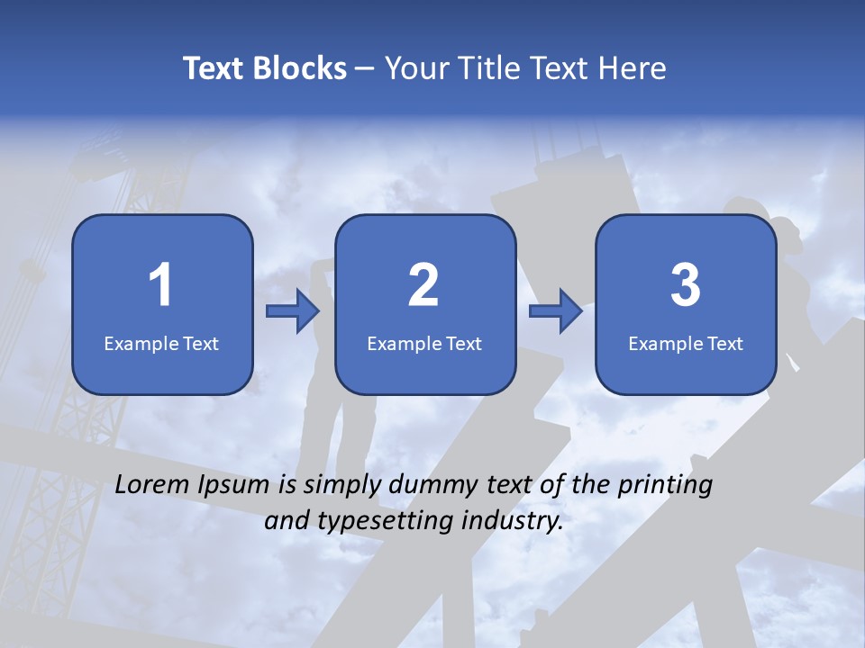 A Couple Of People Standing On Top Of A Construction Site PowerPoint Template