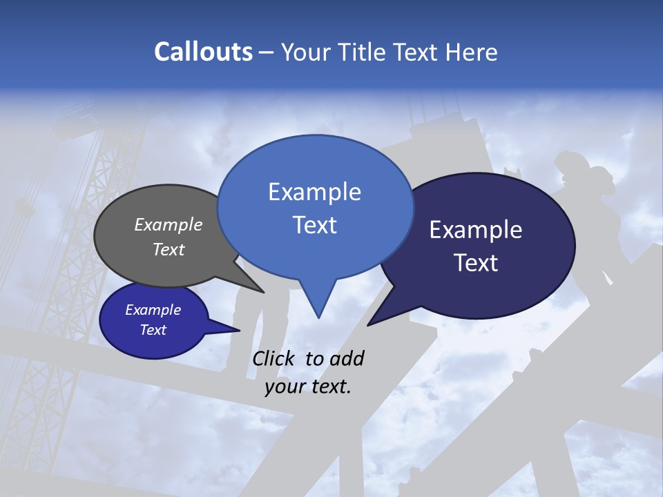 A Couple Of People Standing On Top Of A Construction Site PowerPoint Template