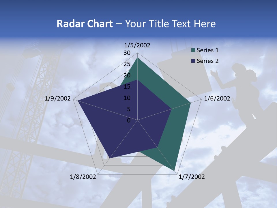 A Couple Of People Standing On Top Of A Construction Site PowerPoint Template