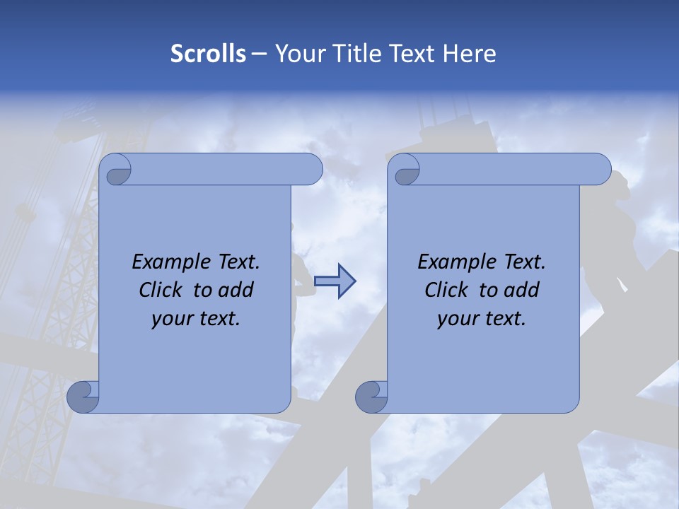 A Couple Of People Standing On Top Of A Construction Site PowerPoint Template