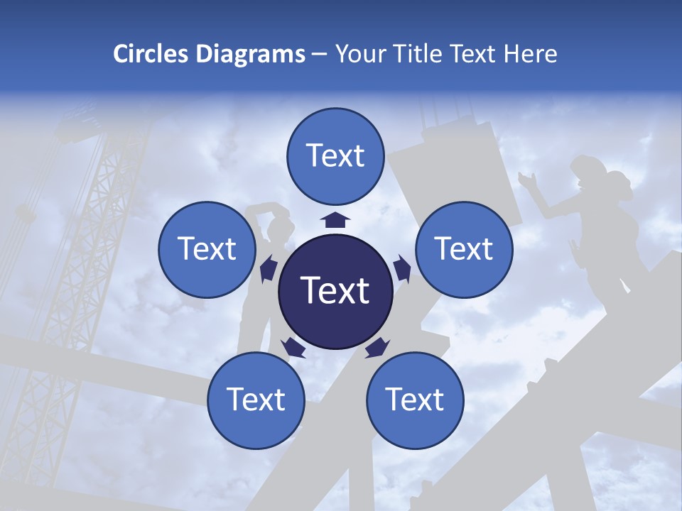 A Couple Of People Standing On Top Of A Construction Site PowerPoint Template