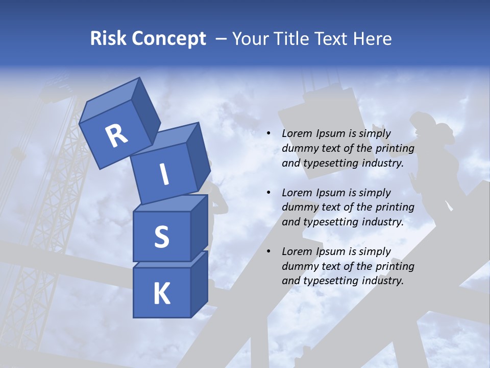 A Couple Of People Standing On Top Of A Construction Site PowerPoint Template