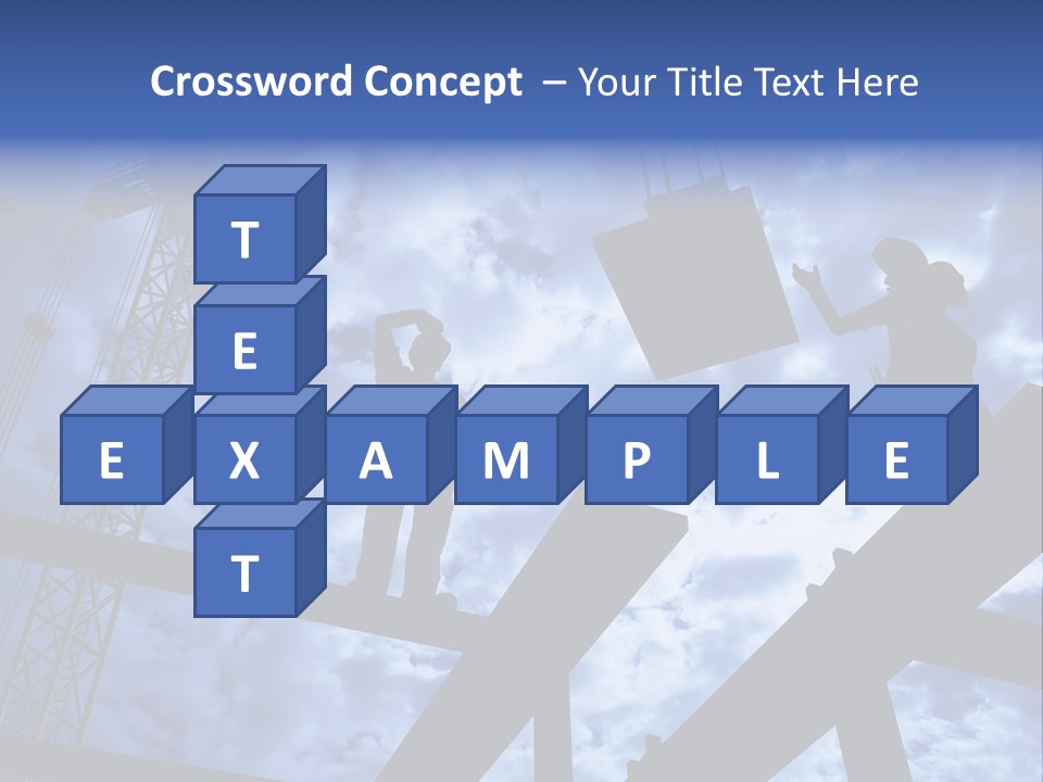 A Couple Of People Standing On Top Of A Construction Site PowerPoint Template