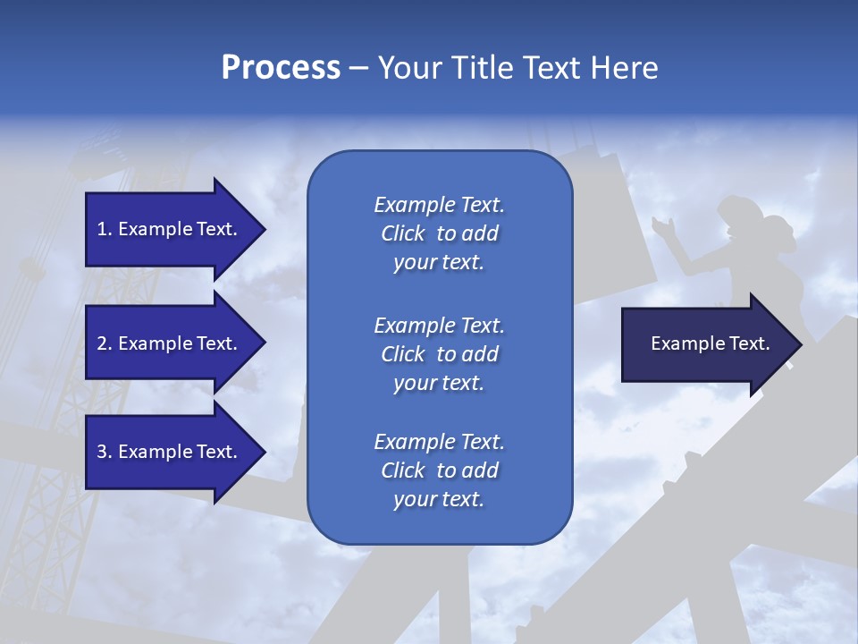 A Couple Of People Standing On Top Of A Construction Site PowerPoint Template