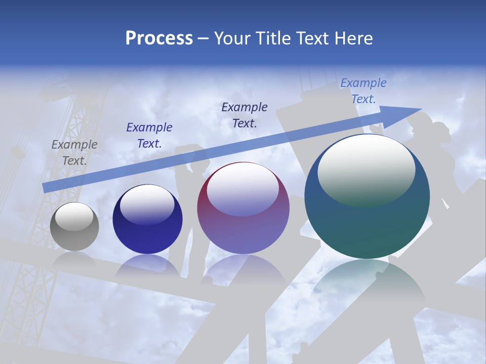 A Couple Of People Standing On Top Of A Construction Site PowerPoint Template