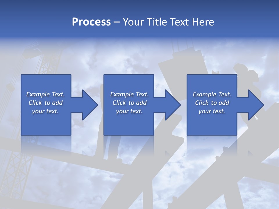 A Couple Of People Standing On Top Of A Construction Site PowerPoint Template